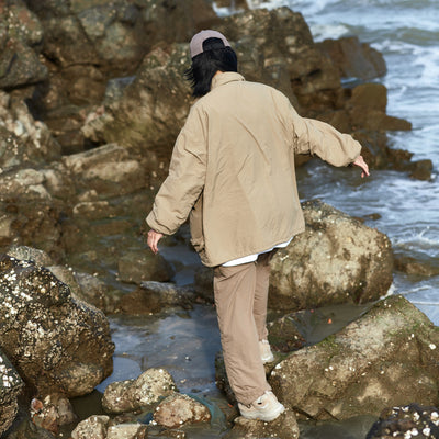 Chaqueta de Algodón Vintage con Múltiples Bolsillos Unisex - Image 11