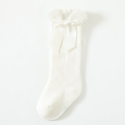 Calcetines Largos para Bebé con Moño Grande y Puño Sin Presión - Image 7