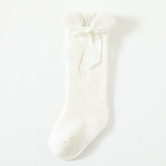 Calcetines Largos para Bebé con Moño Grande y Puño Sin Presión - Image 7
