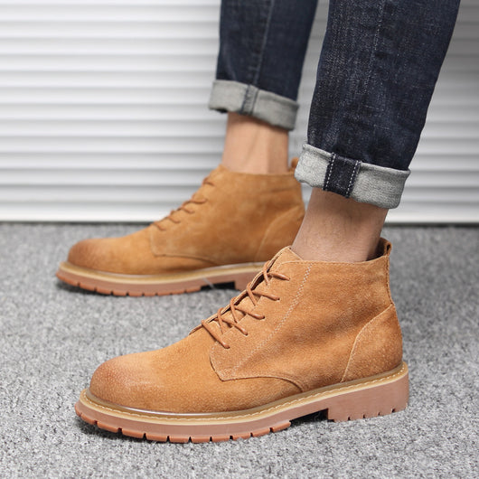 Zapatos de Trabajo Estilo Británico Transpirables Corte Medio - Image 13