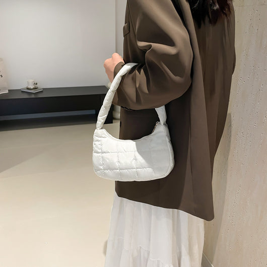 Bolso Bandolera Lunar de Un Hombro - Diseño Minimalista para Mujer - Image 3