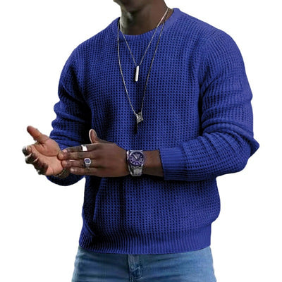 Suéter Pullover Cuello Redondo Manga Larga para Hombre - Image 5