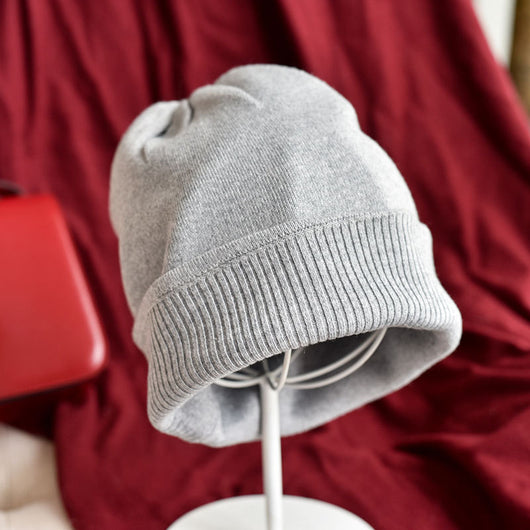Gorro Tejido de Color Liso - Comodidad y Estilo - Image 11