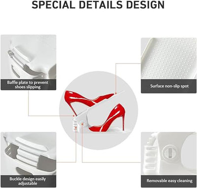 Organizador de Zapatos Doble Capa Ajustable con Refuerzo Resistente - Image 10