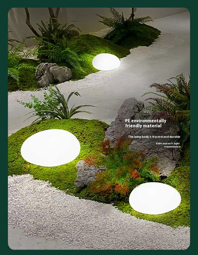 Lámpara Solar Decorativa de Piedra con Luz Luminiscente para Jardín - Image 13