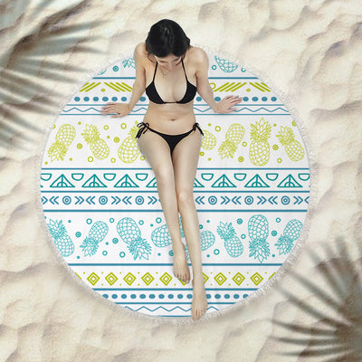 Toalla Redonda de Playa con Flecos Premium - Image 8