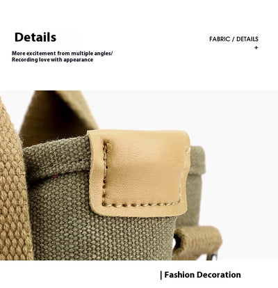 Bolsa de Lona Estilo Coreano de Gran Capacidad para Viajes y Uso Diario - Image 26