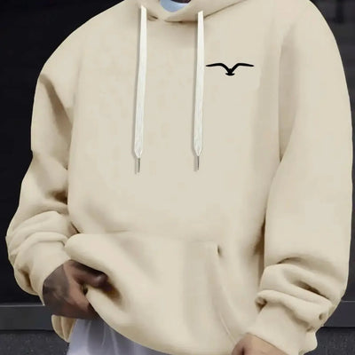 Sudadera Casual con Estampado de Aves para Hombre - Image 6