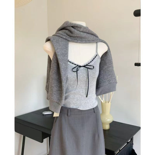 Blusa Espalda Descubierta con Encaje y Tirantes Finos - Image 8