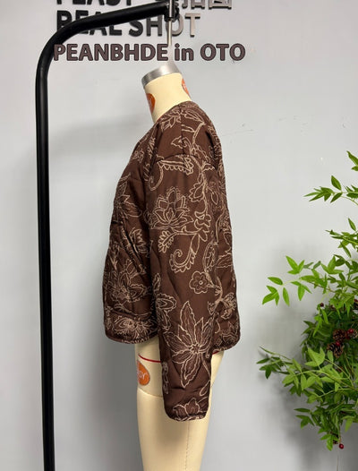 Chaqueta Acolchada de Algodón con Estampado de Texturas Animales - Image 15