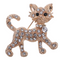 Broche Tigre de Cristal Chapado en Oro con Destello Completo - Regalo de Lujo