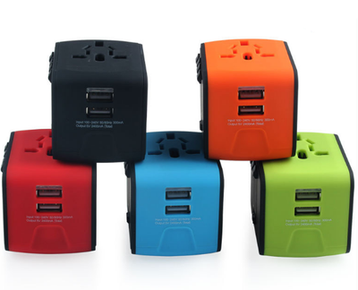 Adaptador Convertidor Multifunción con Doble Cargador USB