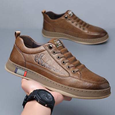 Zapatos de Cuero Casual Transpirables para Hombre - Diseño Versátil - Image 3