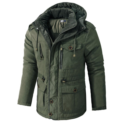 Abrigo de Algodón Acolchado Talla Grande para Hombre - Image 9