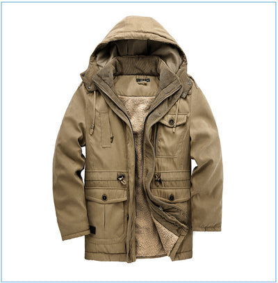 Abrigo de Algodón Acolchado Talla Grande para Hombre - Image 19