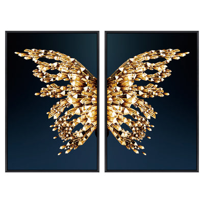 Cuadro Decorativo Alas de Mariposa Doradas - Image 4