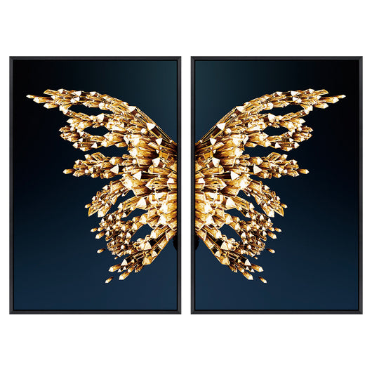 Cuadro Decorativo Alas de Mariposa Doradas - Image 4