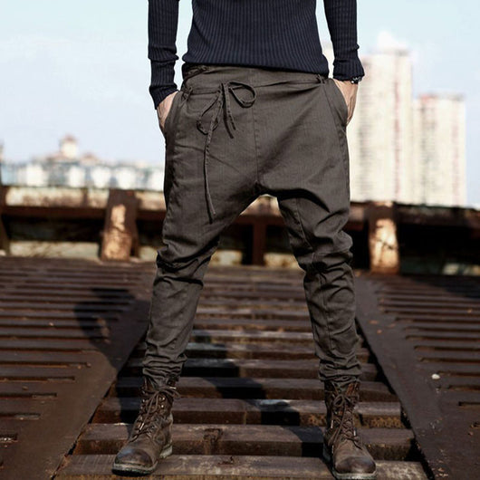 Pantalones Casuales Hombre Color Sólido Ajuste Relajado - Image 2