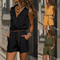 Jumpsuit Mujer sin Mangas con Cierre Frontal - Diseño Minimalista