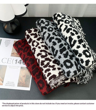 Bufanda Chal Leopardo con Flecos 2 en 1 Cálida y Elegante - Image 17