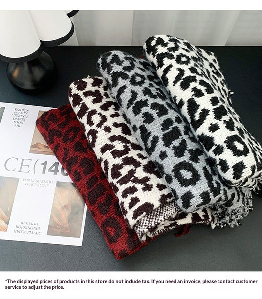 Bufanda Chal Leopardo con Flecos 2 en 1 Cálida y Elegante - Image 17