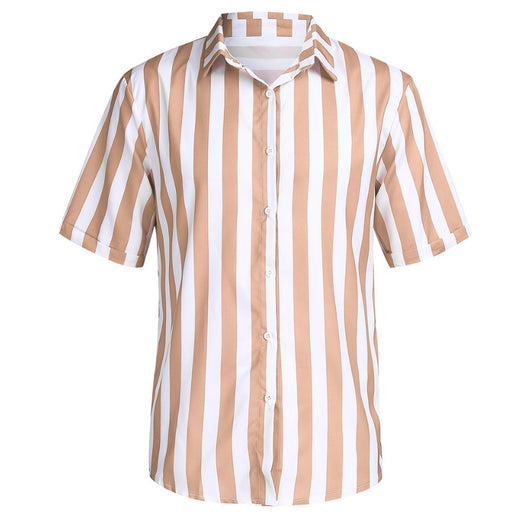 Camisa Casual de Rayas para Hombre - Manga Corta - Image 20