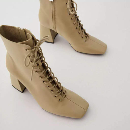Zapatos para Mujer en Cuero Vacuno Marrón Camel - Estilo Clásico Inglés - Image 4