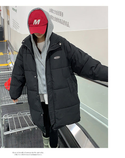 Abrigo Acolchado Largo Estilo Coreano para Mujer - Image 10