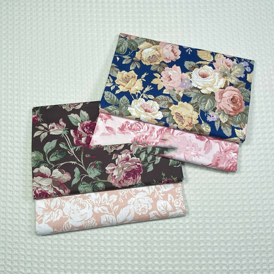 Tela de Algodón Twill Estampado Rosa