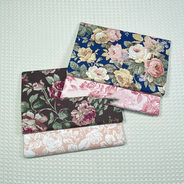 Tela de Algodón Twill Estampado Rosa