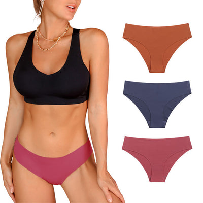 Braga Brasilera Sin Costuras Ice Silk Talle Bajo Nude - Image 10
