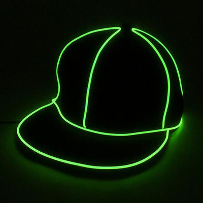 Gorra de Béisbol LED Fluorescente Hip Hop con Borde Plano - Image 6