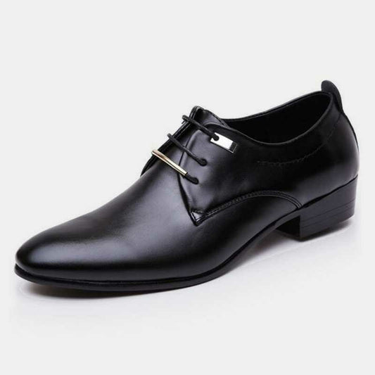 Zapatos Oxford de Cuero Premium para Hombre - Estilo Brogue Punta Afilada Tallas 38-48