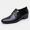 Zapatos Oxford de Cuero Premium para Hombre - Estilo Brogue Punta Afilada Tallas 38-48