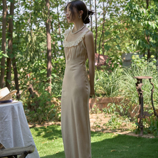 Vestido Elegante Retro con Encaje Ajustado en Rayón Premium para Festividades - Image 3