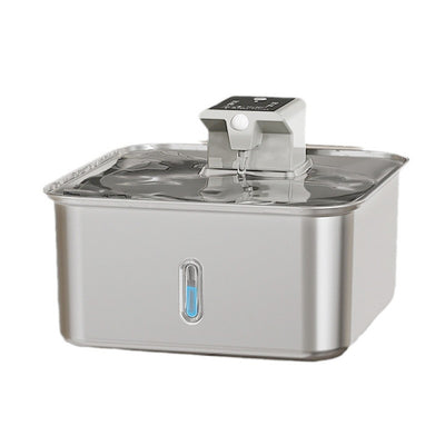 Fuente de Agua para Gatos Inalámbrica Acero Inoxidable Recargable - Image 5