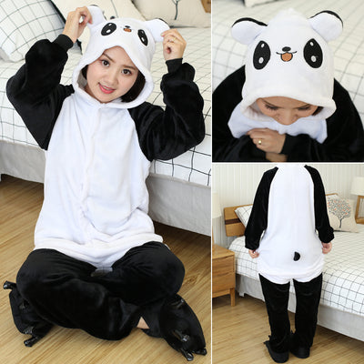 Pijama Integral de Franela con Animales Cartoon - Image 9