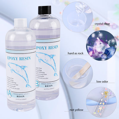 Kit de Resina Epoxi con Pigmento Luminiscente UV y Moldes de Cristal - Image 28