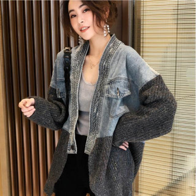 Cardigan de Punto con Costuras de Diseño para Mujer - Image 10