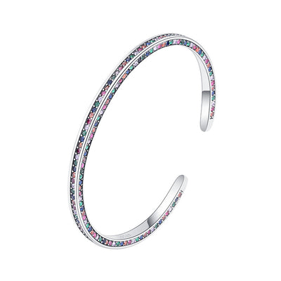Pulsera de Plata 925 con Zirconia Arcoíris - Diseño Minimalista Luxury - Image 7