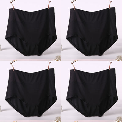 Pack 4 Pantaletas Cintura Alta Viscosa Suave Colores Lisos Mujer - Image 17