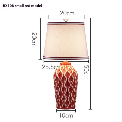 Lámpara de Mesa Estilo Europeo para Dormitorio - Luz Cálida y Elegante - Image 9