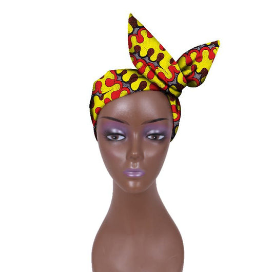 Cinta para la Cabeza Ankara Ajustable - Tela Batik Conmemorativa - Image 35