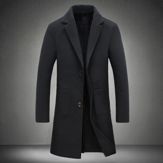 Abrigo de Lana Slim Fit para Hombre - Elegancia Moderna - Image 29