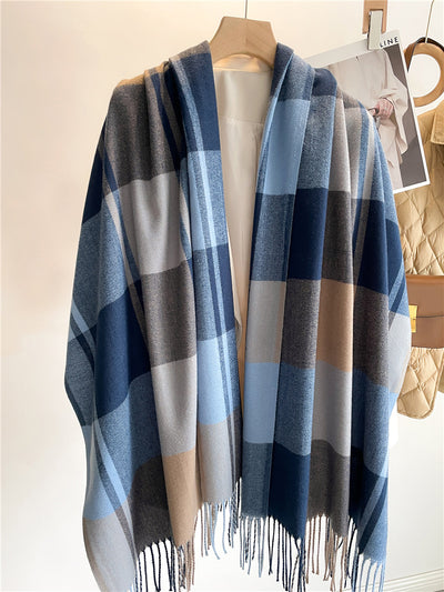 Bufanda Escocesa Coreana Unisex - Abrigo Cálido para Otoño e Invierno - Image 7