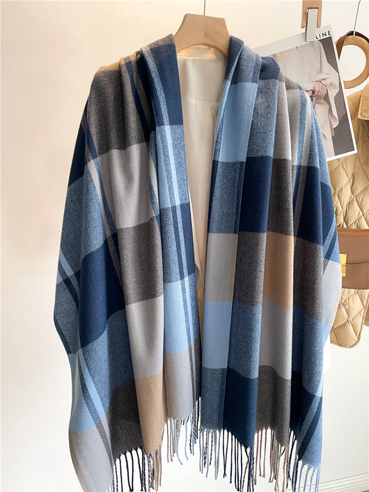 Bufanda Escocesa Coreana Unisex - Abrigo Cálido para Otoño e Invierno - Image 7