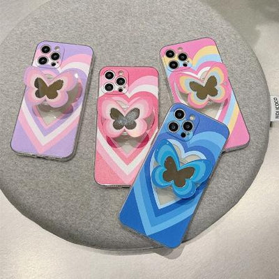 Funda Protectora de Silicona con Diseño Mariposa a Color