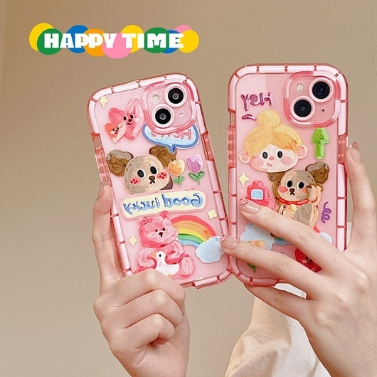 Funda para Teléfono con Pintura de Perro en Óleo