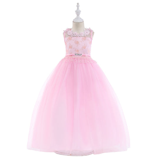 Vestido de Gala Infantil con Encaje - Traje de Concierto para Niñas - Image 2