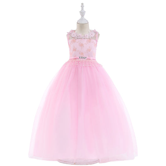 Vestido de Gala Infantil con Encaje - Traje de Concierto para Niñas - Image 2